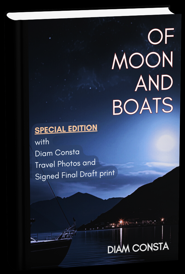 Link to the page dedicated to the book by Diam Consta Of moon and boats